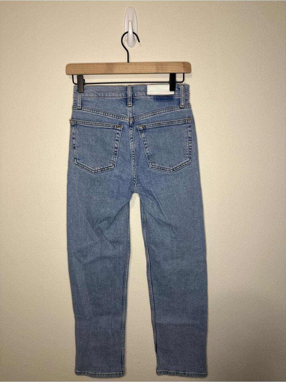 RE/DONE 70S STOVE PIPE JEAN NAF style 190-3WSTV27 waist 26” - Picture 11 of 12